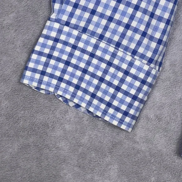 Forsyth of Canada Button Down Shirt Mens XL Blue Gingham Check Cotton Excellent - Picture 6 of 10